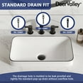 thumbnail image 5 of DV-1V0235 DeerValley Ally 19'' x 12'' Drop-In Bathroom Sink Semi-Recessed Vessel Sink Rectangular Above Counter Basin, 5 of 10