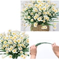 thumbnail image 4 of UNLLLL 1 Bundle of Simulated Flowers, Daisies, and Chrysanthemums, for Home Window Box Garden Planter Indoor Outside Decorations, 4 of 8