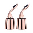 thumbnail image 1 of Stainless Steel Wine Bottle Stopper with Silicone - Expandable Wine Bottle Stopper - Reusable - Keep Wine Fresh (Rose Gold 2), 1 of 5