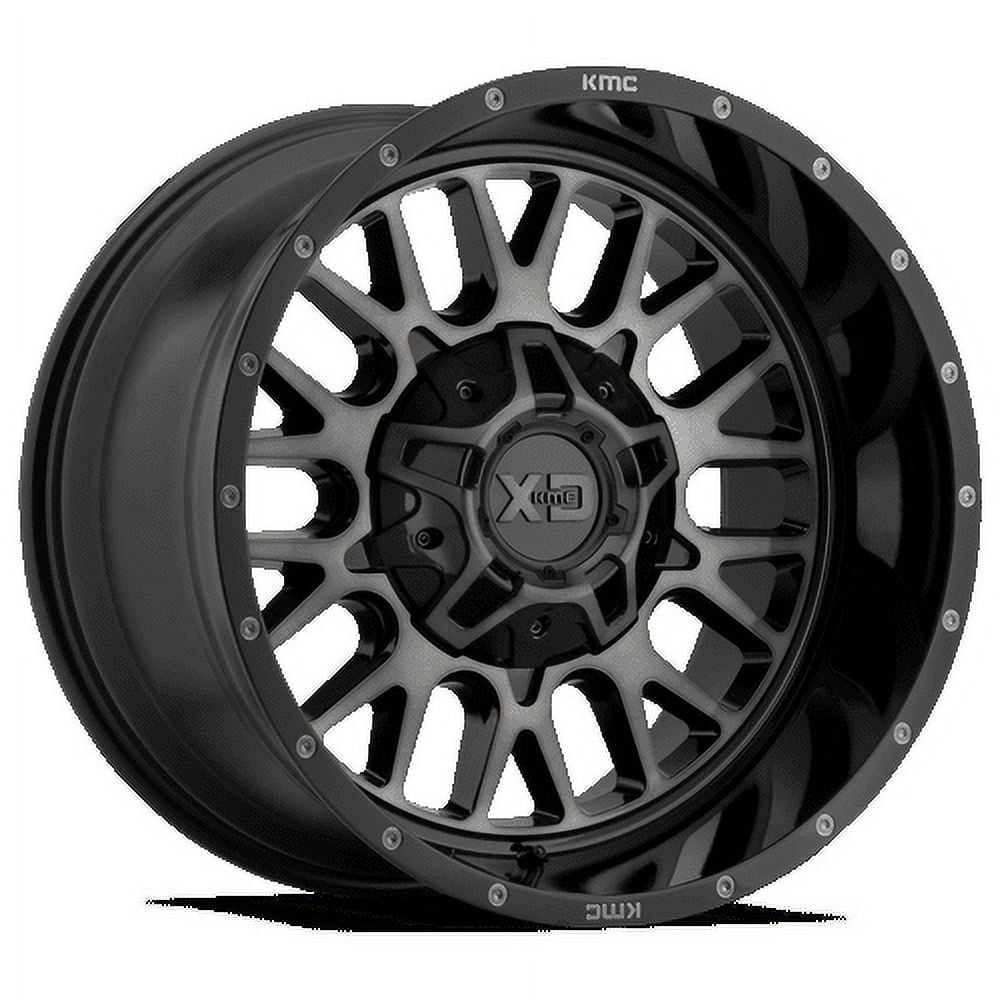 20x9 XD Series XD827 Rockstar 3 Matte Black w/ Orange Split