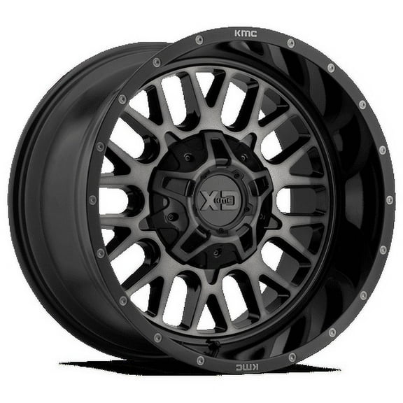 Snare 20X9 8X165.10 Gloss Black W/ Gray Tint (18 Mm) Wheel Rim