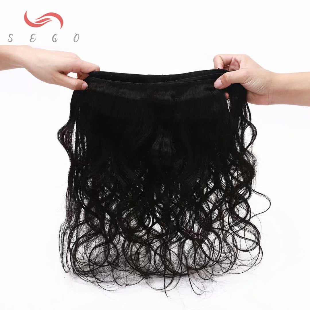 SEGO Brazilian Virgin Human Hair Bundles 100% Unprocessed Human Hair Deep Wave/Curly/Straight/Kinky Curly Hair Extensions Natural Black