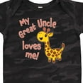 thumbnail image 4 of Inktastic My Great Uncle Loves Me- Cute Giraffe Boys or Girls Baby Bodysuit, 4 of 5