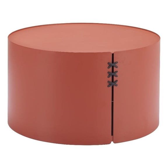 Pemberly Row Contemporary Assembled Aluminum Coffee Table Brown