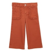 Wonder Nation Baby and Toddler Girls Wide Leg Jeans, Sizes 12M-5T