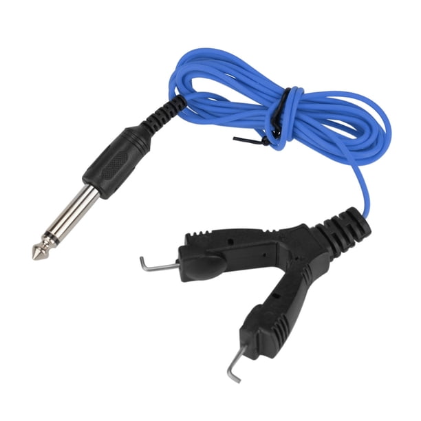 Cuerda de clip Maquillaje permanente Pintura Reemplazable Línea de gancho de cobre Alambre Anti-Wind Cable Reutilizable Corporal Accesorio Azul 75 pulgadas tholdsy CE001285-03