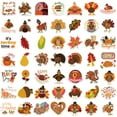 thumbnail image 1 of WMQPNNS New Trending Thanksgiving Turkey Waterproof Sticker Luggage Guitar Notebook Diy Sticker Decoration Todays Deals Clearance Sale, 1 of 7