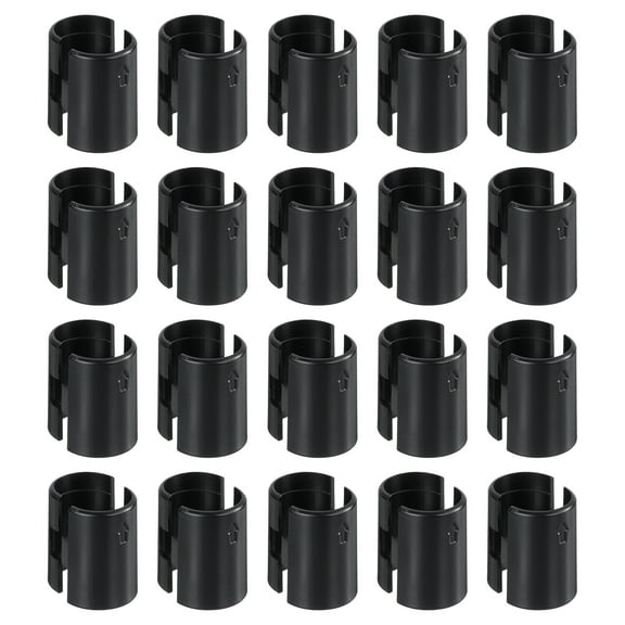 Uxcell Wire Shelving Shelf Lock Clips, Plastic Shelving Clips for 7/8" Post Shelving, Black
