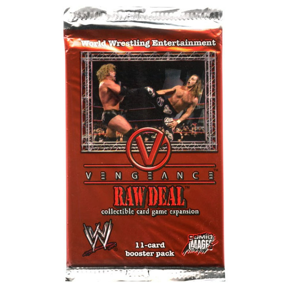 WWE Wrestling Raw Deal Trading Card Game Vengeance Booster Pack