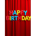 thumbnail image 3 of Colorful Happy Birthday Banner on Red Backdrop Background, Party Decorations for Birthday Party Photography Props Celebration Event Decors, 3 of 7