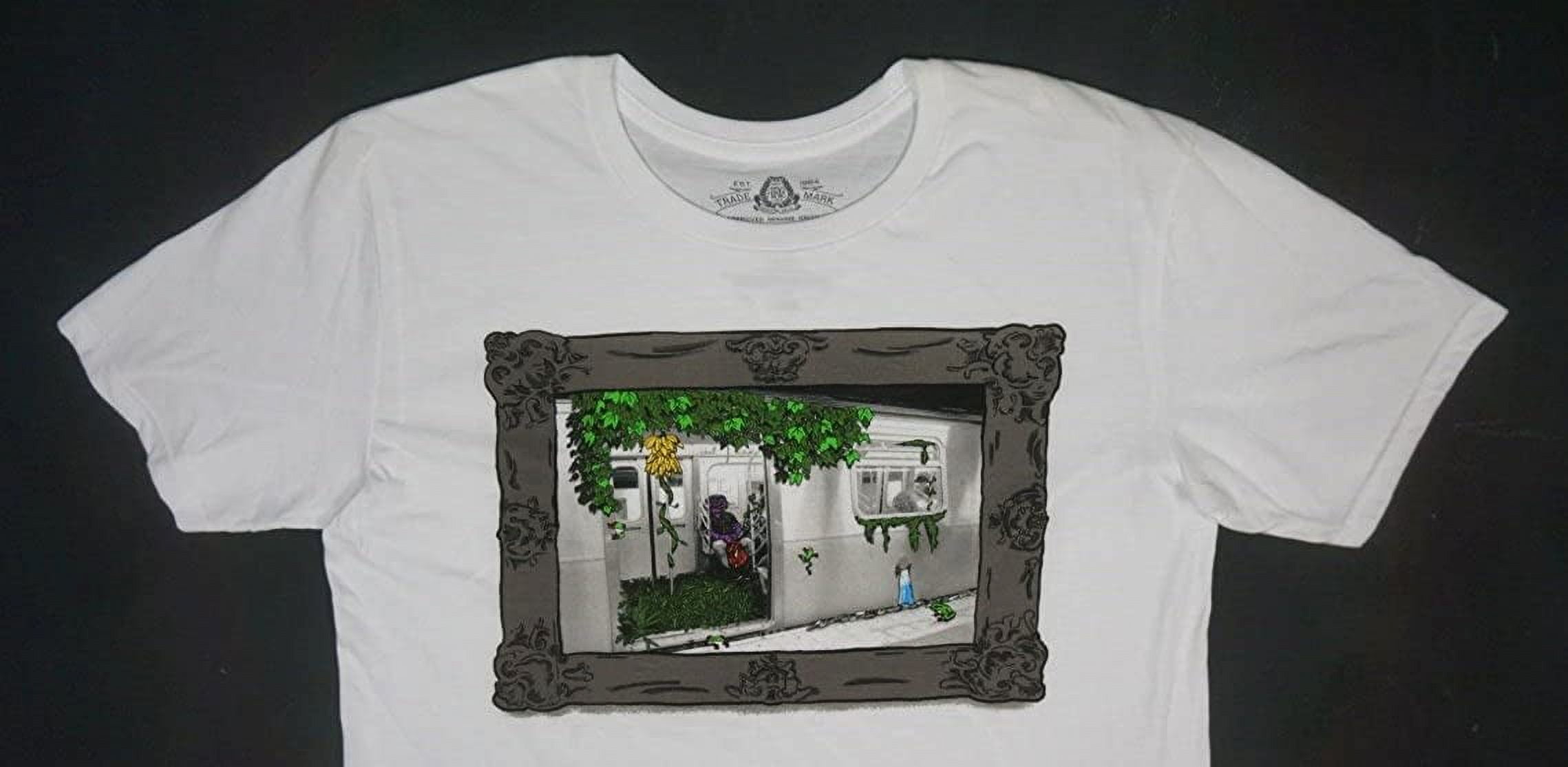 American Rag Mens Jungle Subway Graphic T-Shirt, White, Medium
