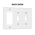 thumbnail image 2 of Colorful Tropical Plant Switch Cover Decorative Wall Plate 3-Gang 2-Toggle 1-Decor Standard Size, 2 of 5