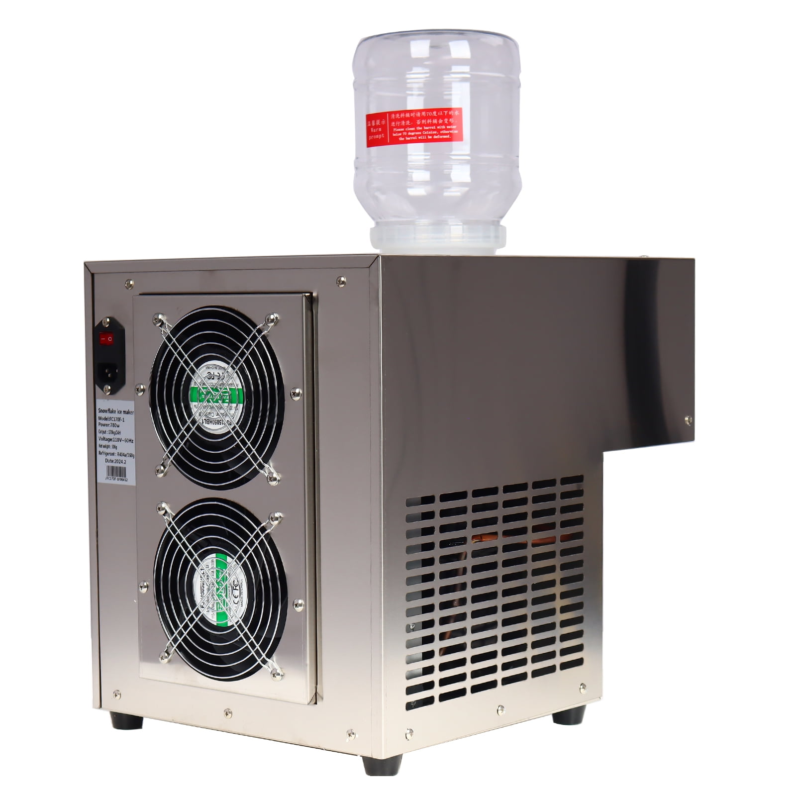 Commercial Air Cool Snowfake Ice Machie Snow Cone Machine Wind-Cooled Shaved Ice Maker