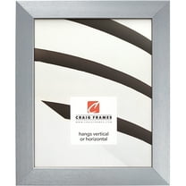 Craig Frames Modern Aesthetics 125, 12x16 inch Picture Frame, Silver