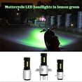 thumbnail image 1 of AC DC Universal Lemon Green Highlight Motorcycle Headlight Bulb H4 P15D BA20D 3030 15SMD Hi/Low Bulb Motor Lime Headlamp 1200LM, 1 of 5