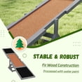 thumbnail image 5 of GVN Wooden Dog Agility Seesaw for Training and Exercise, Weather Resistant, 83" L x 16" W x 14" H, Gray, 5 of 7