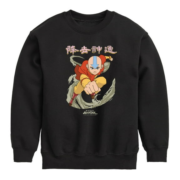 Avatar - The Last Airbender - Aang Wind - Youth Crewneck Fleece Sweatshirt