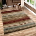 thumbnail image 4 of Carolina Weavers  Carolina Wild Dusk to Dawn Stain Resistant Area Rug Brown 2'2" x 8' Runner 8' Runner Kitchen,Bedroom,Entryway Rust Runner, 4 of 5