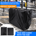 thumbnail image 4 of Bicycle Cover Waterproof Outdoor Bicycle Storage Anti-UV Cold Weather Rain Snow Wind Proof Tarp Tent Shed Dust Dirt S, 4 of 9