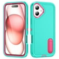 thumbnail image 1 of for iPhone 16 Case, iPhone 16 Phone Case with Built in Kickstand, Shockproof/Dustproof/Drop Proof Heavy Duty Military-Grade Rugged Protective Cover for iPhone 16,Green,For iPhone 16, 1 of 9