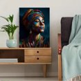thumbnail image 5 of Vibrant Tribal Woman Portrait Canvas Print, Suitable for Living Room, Office, Yoga Studio, Kitchen, 5 of 8