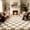 Checkered Beige & White, variant on UNTIMATY 5'x8' Rugs for Living Room, Fluffy Soft Rugs Carpets for Living Room Bedroom High-Plie Washable Checkered Rugs, Beige & White