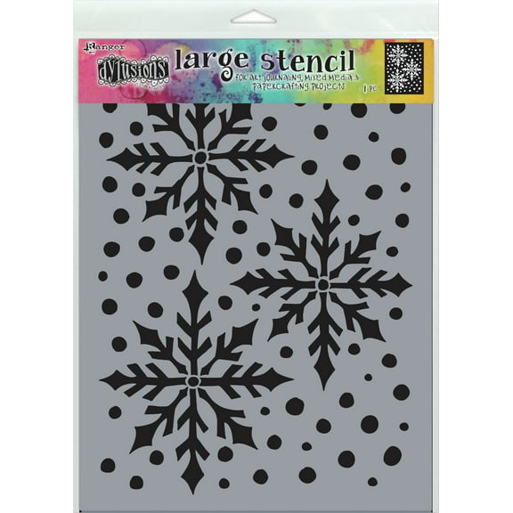 Dyan Reaveley's Dylusions Stencils 9"X12"-Ice Queen