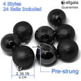 thumbnail image 2 of Allgala 24 PK 2.33 Inch (6CM) Christmas Ornament Balls for Xmas Tree-4 Style-Black, 2 of 2