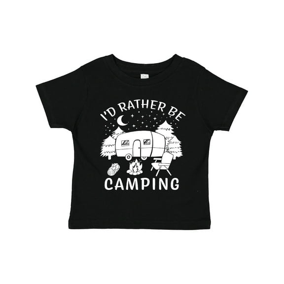 Inktastic I'd Rather Be Camping Boys or Girls Toddler T-Shirt