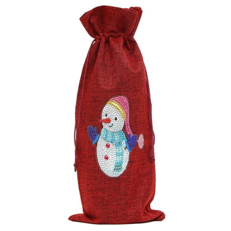 

Pianpianzi Stemless Champagne Skeleton Hand Glasses Gift Bags for Wine And Liquor Christmas Santa Wine Bottle Set Bag Bag Candlelight Dinner And Christmas Family Party Table Decorations