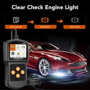 OBD2 Scanner, Car Code Reader, Auto Diagnostic Tool for Check Engine Light, Car Scanner for All Vehicles since 1996, Black