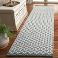 thumbnail image 2 of SAFAVIEH Vermont Jilliean Diamond Quatrefoil Runner Rug, Green/Ivory, 2'3" x 9', 2 of 7