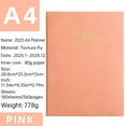 Clearance 2025 A4 Premium English Calendar Notebook 180 Sheets / 360