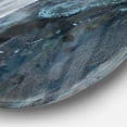thumbnail image 2 of Designart 'Splash Blue Indigo' Geometric Metal Circle Wall Art, 2 of 3