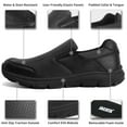thumbnail image 4 of Jacata Non Slip Work Shoes for Men Arch Support Food Service Chef Slip On Shoes (Size 9.5), 4 of 7