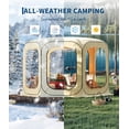 thumbnail image 4 of 10 x 10 FT Pop Up Screen Tent - Portable Screen House for 6 to 8 People with Weather Resistant Design - Beige, 4 of 8