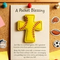 thumbnail image 7 of Leutsin A Pocket Blessing - Baseball Football Softball Cross Edition,Handmade Pocket-Sized Cross Gift for Christian Athletes,Inspirational Token for Teams & Youth Group Encouragement Decor,5.6", 7 of 7