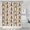 Beige Highland Cow, variant on Beige Buffalo Pattern Shower Curtain 36"x72" ,Bathroom Decorative Shower Curtains Set with 12 Hooks,Modern Waterproof Washable Shower Curtain