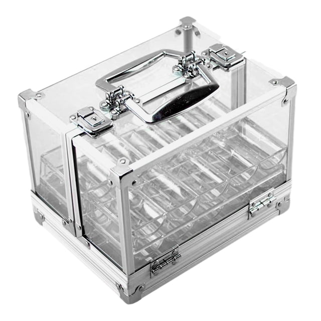 Ruiboury Chips Case Holds 600 Chips with 6 Racks Chip for Drinking Props Parties
