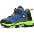 thumbnail image 2 of Kids Boys Winter Hiking Boots Warm Lined Snow Boots Anti Collision Anti-Skid Athletic Outdoor Adventure Camping Trekking Shoes, 2 of 14
