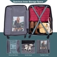 thumbnail image 3 of 3 Piece Luggage Sets, Expandable Hardside Suitcases 25in/29in, Carry on 21in, Travel Luggages with Double Spinner Wheels TSA Lock Lightweight, Dark Green, 3 of 6