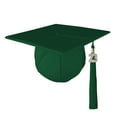 thumbnail image 3 of Class Act Graduation Adult Unisex Matte Graduation Cap with Matching Bling Charm Tassel, Maroon, 3 of 9