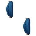 thumbnail image 1 of Pantalón de pierna ancha Minnieouse casuales Azul oscuro XXL 2Conjunto, 1 of 6