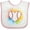 White and Pink, variant on Inktastic Baseball Sports Heart Girls Baby Bib