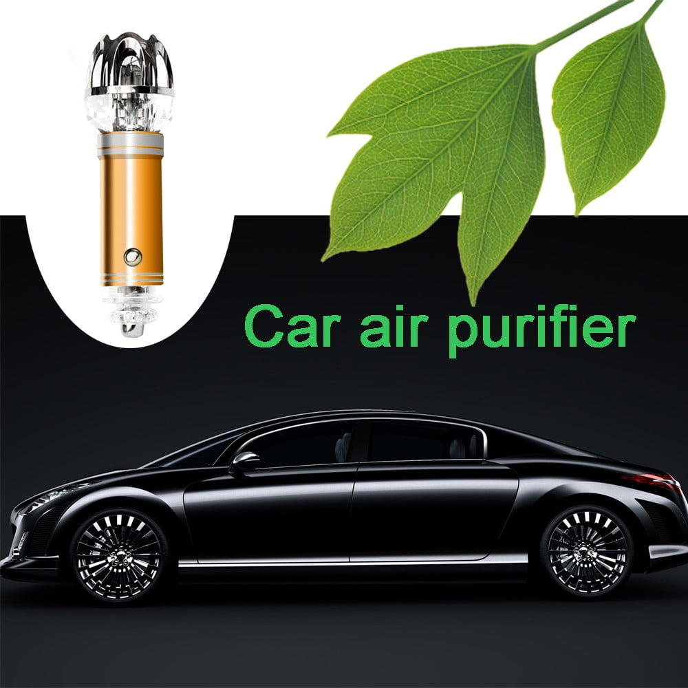 Mini Auto Car Home Fresh Air Ionic Purifier Oxygen Bar Ozone Ionizer Cleaner #