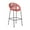 Red, variant on Acapulco 30" Indoor Outdoor Steel Bar Stool with Black Rope