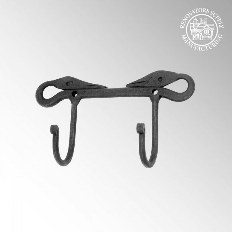 Cast iron double hook deals