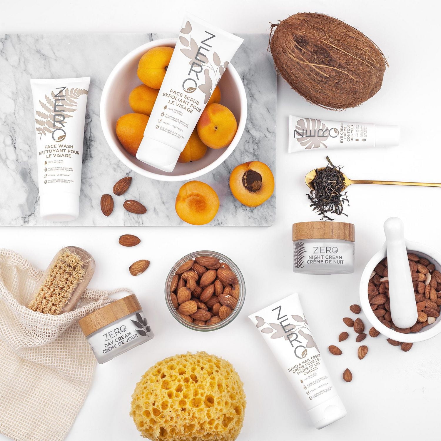 ZERO 100% Naturel Exfoliant Pour Le Visage À base de plantes et emballé de manière durable