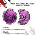 thumbnail image 4 of 110mm Honeycore Wheels - White/Purple, 4 of 6