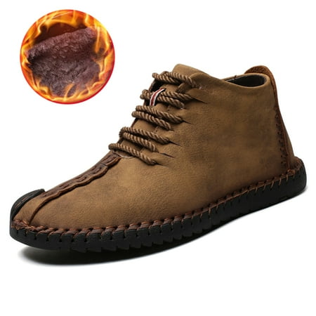 

1 Pair Men Shoes Non-slip Sneakers Breathable Casual Warm for Winter Outdoor Plush